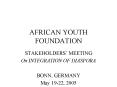 AFRICAN YOUTH FOUNDATION