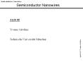 Semiconductor Nanowires