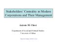 Stakeholders
