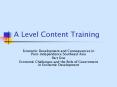 A Level Content Training
