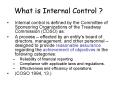 What is Internal Control