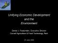 Unifying Economic Development