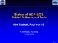 HDFEOS Status and Development