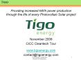 Providing increased kWh power production through the life of every Photovoltaic Solar project