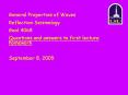 General Properties of Waves