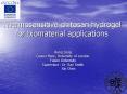 Thermosensitive chitosan hydrogel for biomaterial applications