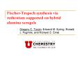 FischerTropsch synthesis via ruthenium supported on hybrid alumina xerogels