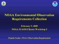NOAA Environmental Observation Requirements Collection