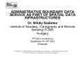 ADMINISTRATIVE BOUNDARY DATA SERVICE AS PART OF SPATIAL DATA INFRASTRUCTURES