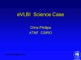 eVLBI Science Case