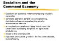 Socialism and the Command Economy