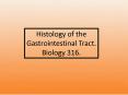 Histology of the Gastrointestinal Tract'