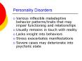 Personality Disorders