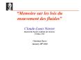 Memoire sur les lois du mouvement des fluides ClaudeLouis Navier Read at the Royale Academie des Sci