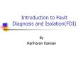Introduction to Fault Diagnosis and IsolationFDI