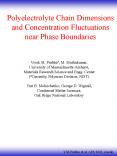 Polyelectrolyte Chain Dimensions and Concentration Fluctuations near Phase Boundaries