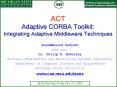 ACT Adaptive CORBA Toolkit: Integrating Adaptive Middleware Techniques