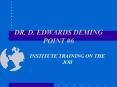 DR' D' EDWARDS DEMING POINT