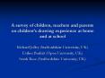 A survey of children, teachers and parents on childrens drawing experience at home and at school