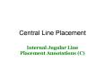 Central Line Placement
