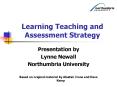Learning Teaching and Assessment Strategy