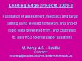 Facilitation of assessment, feedback and target setting using levelled homework and endof topic test