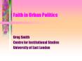 Faith in Urban Politics