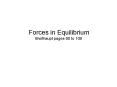 Forces in Equilibrium Breithaupt pages 90 to 109