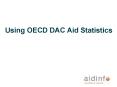 Using OECD DAC Aid Statistics