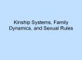 Kinship Systems, Family Dynamics, and Sexual Rules