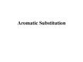 Aromatic Substitution