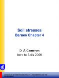Soil stresses Barnes Chapter 4