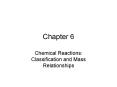 Chemical Reactions: Classification and Mass Relationships