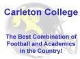 2001 CARLETON COLLEGE FOOTBALL SCHEDULE
