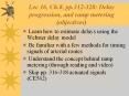 Lec 16, Ch'8, pp'312328: Delay progression, and ramp metering objectives