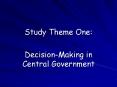Study Theme One: