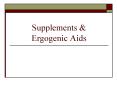 Supplements