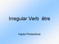 Irregular Verb tre