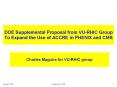 DOE Supplemental Proposal from VURHIC Group To Expand the Use of ACCRE in PHENIX and CMS