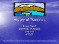 History of Tsunamis