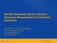 NAESB Wholesale Electric Demand Response Measurement