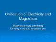 Unification of Electricity and Magnetism