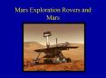 Mars Exploration Rovers and Mars