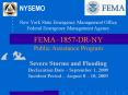 New York State Emergency Management Office Federal Emergency Management Agency FEMA1857DRNY Public A