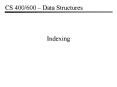 Indexing