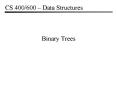 Binary Trees