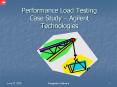 Performance Load Testing Case Study Agilent Technologies