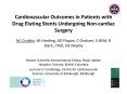 Cardiovascular Outcomes in Patients with Drug Eluting Stents Undergoing Non-cardiac Surgery