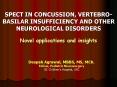 SPECT IN CONCUSSION, VERTEBROBASILAR INSUFFICIENCY AND OTHER NEUROLOGICAL DISORDERS