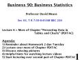 Business 90: Business Statistics